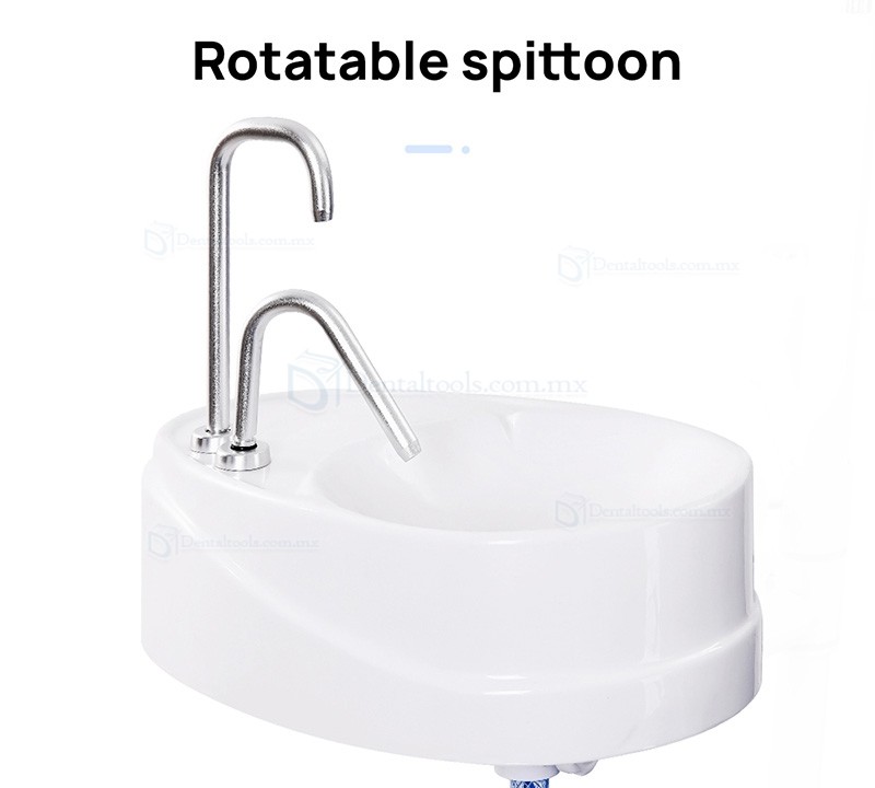 Silla Dental Port&aacute;til Plegable con Luz LED Unidad de Turbina de Aire y Bandeja